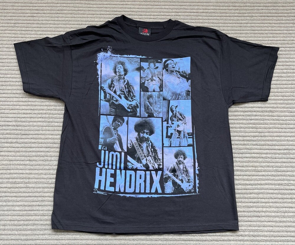 Vintage Jimi Hendrix Zion Rootswear Y2K Men’s XL Black Photo Poster Style
